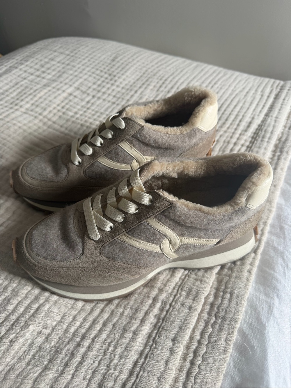 Veronica Beard Valentina Shearling Sneaker